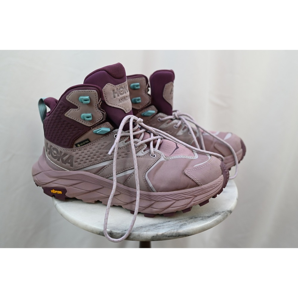 Hoka One One Anacapa Mid GTX Elderberry Grape Wine Hiking Boots 8.5B 1119372